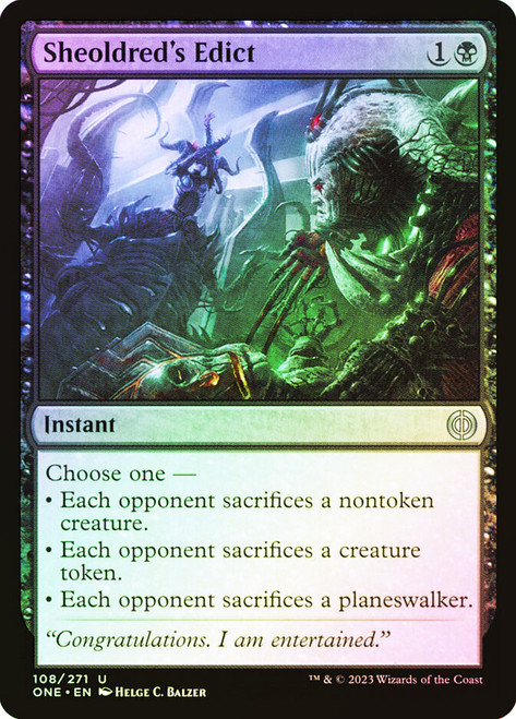 Sheoldred's Edict | Phyrexia: All Will Be One - Japanese | Star