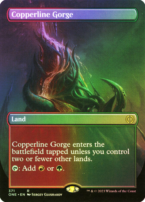 Copperline Gorge (Borderless) | Phyrexia: All Will Be One 