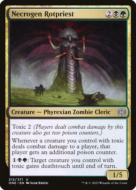 Necrogen Rotpriest\nPhyrexia: All Will Be One\nSingle\nMagic The Gathering