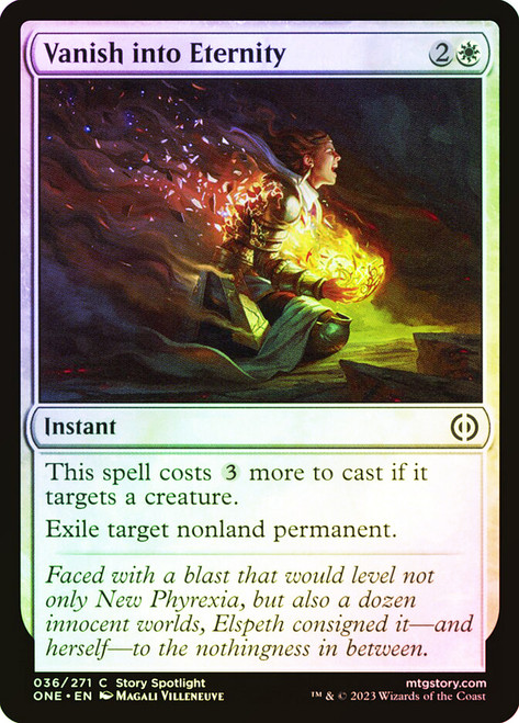 Vanish into Eternity\nPhyrexia: All Will Be One\nSingle\nMagic The Gathering