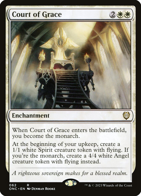 Court of Grace\nPhyrexia: All Will Be One Commander\nSingle\nMagic The Gathering