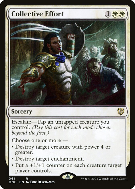 Collective Effort\nPhyrexia: All Will Be One Commander\nSingle\nMagic The Gathering