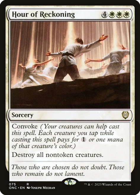 Hour of Reckoning\nPhyrexia: All Will Be One Commander\nSingle\nMagic The Gathering