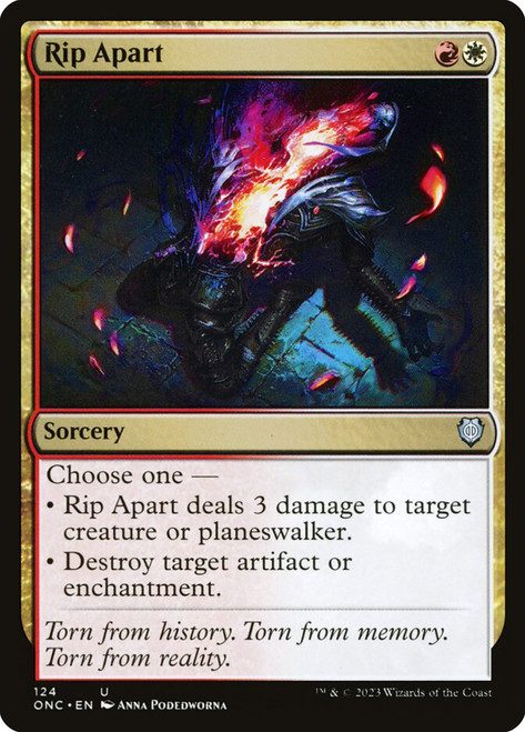 Rip Apart\nPhyrexia: All Will Be One Commander\nSingle\nMagic The Gathering