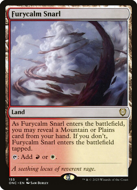 Furycalm Snarl\nPhyrexia: All Will Be One Commander\nSingle\nMagic The Gathering