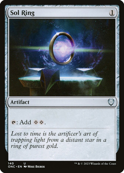 Sol Ring\nPhyrexia: All Will Be One Commander\nSingle\nMagic The Gathering