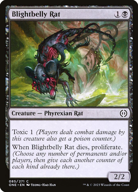 Blightbelly Rat\nPhyrexia: All Will Be One\nSingle\nMagic The Gathering