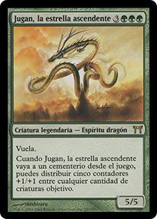 Jugan, the Rising Star\nChampions of Kamigawa - Spanish\nSingle\nMagic The Gathering