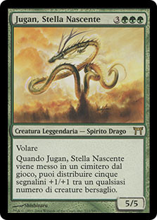 Jugan, the Rising Star\nChampions of Kamigawa - Italian\nSingle\nMagic The Gathering