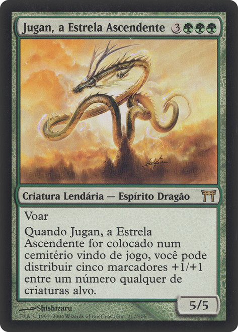 Jugan, the Rising Star\nChampions of Kamigawa - Portuguese\nSingle\nMagic The Gathering