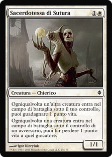 Suture Priest\nNew Phyrexia - Italian\nSingle\nMagic The Gathering