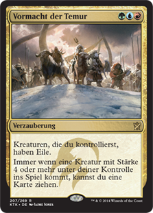 Temur Ascendancy\nKhans of Tarkir - German\nSingle\nMagic The Gathering