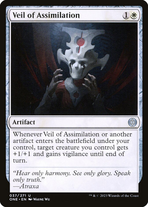 Veil of Assimilation\nPhyrexia: All Will Be One\nSingle\nMagic The Gathering