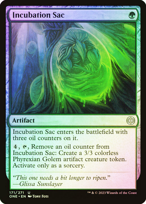 Incubation Sac\nPhyrexia: All Will Be One\nSingle\nMagic The Gathering