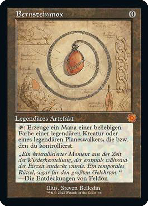 Mox Amber (#098) (Retro Frame) | The Brothers' War Retro Artifacts 