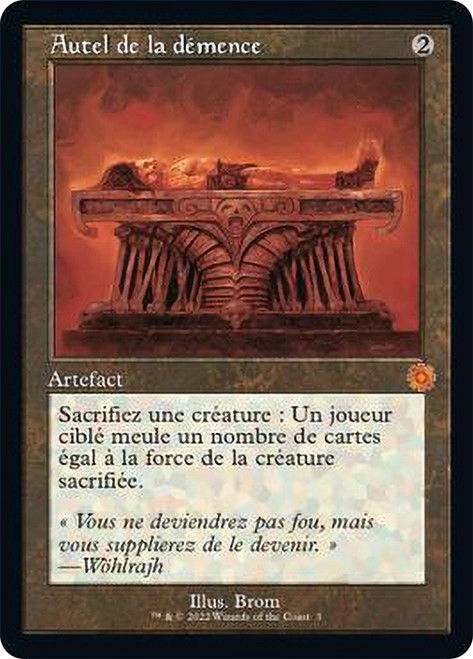 Altar of Dementia (#003) (Retro Frame)\nThe Brothers' War Retro Artifacts - French\nSingle\nMagic The Gathering