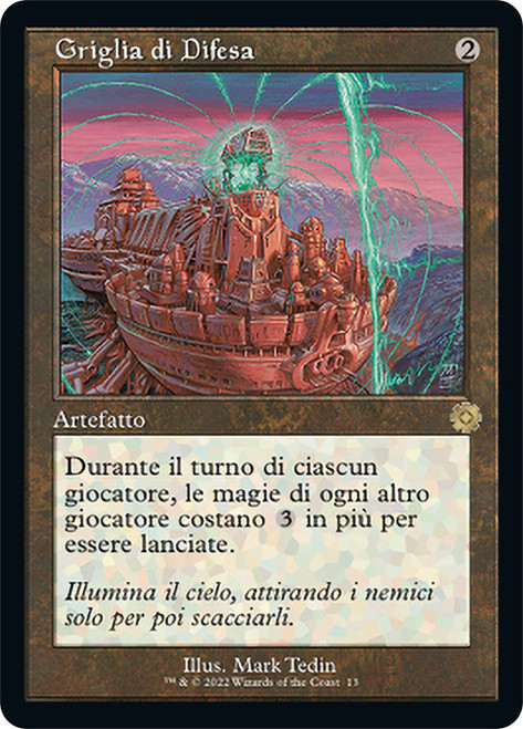 Defense Grid (#013) (Retro Frame)\nThe Brothers' War Retro Artifacts - Italian\nSingle\nMagic The Gathering