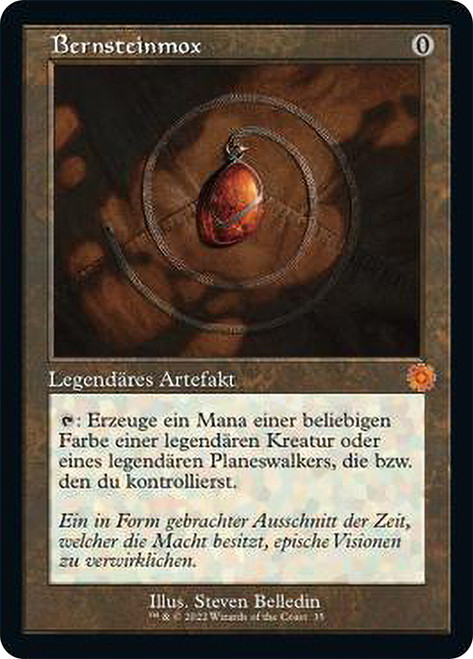 Mox Amber (#035) (Retro Frame) | The Brothers' War Retro Artifacts 