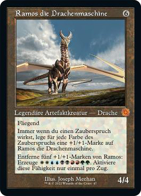 Ramos, Dragon Engine (#047) (Retro Frame)\nThe Brothers' War Retro Artifacts - German\nSingle\nMagic The Gathering
