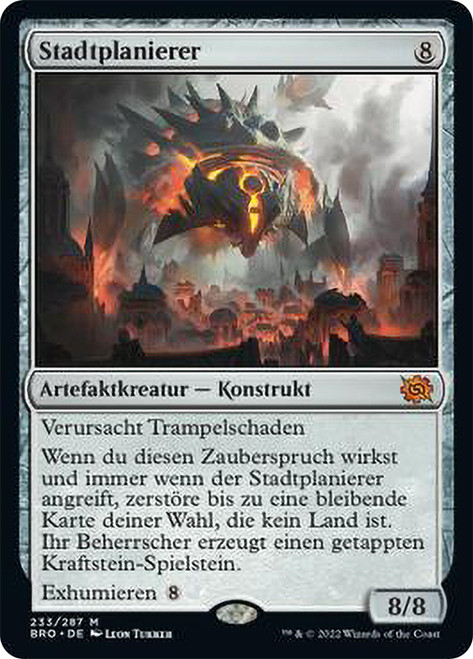 Cityscape Leveler\nThe Brothers' War - German\nSingle\nMagic The Gathering