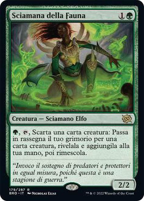 Fauna Shaman\nThe Brothers' War - Italian\nSingle\nMagic The Gathering
