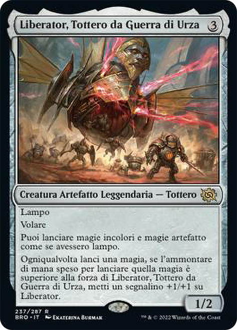 Liberator, Urza's Battlethopter\nThe Brothers' War - Italian\nSingle\nMagic The Gathering