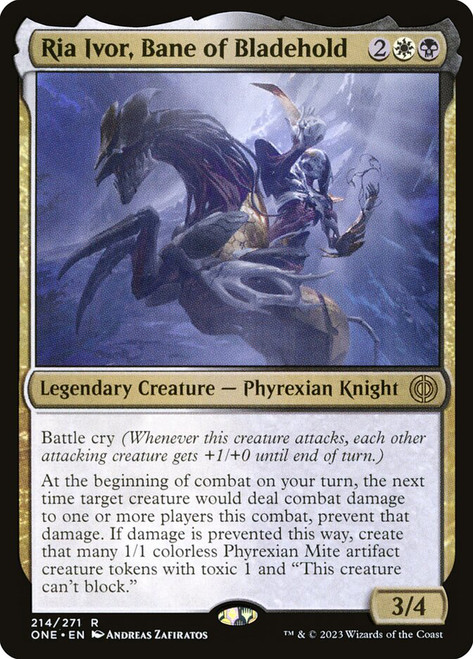 Ria Ivor, Bane of Bladehold\nPhyrexia: All Will Be One\nSingle\nMagic The Gathering
