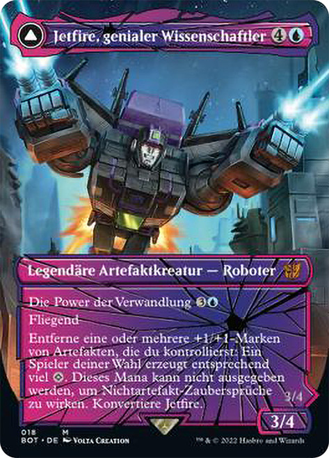 Jetfire, Ingenious Scientist // Jetfire, Air Guardian (Borderless)\nTransformers - Variants - German\nSingle\nMagic The Gathering