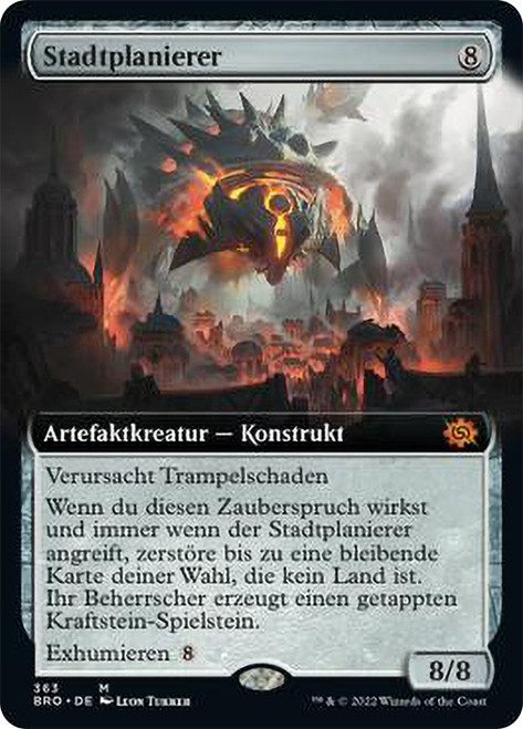 Cityscape Leveler (Extended Art)\nThe Brothers' War - Variants - German\nSingle\nMagic The Gathering