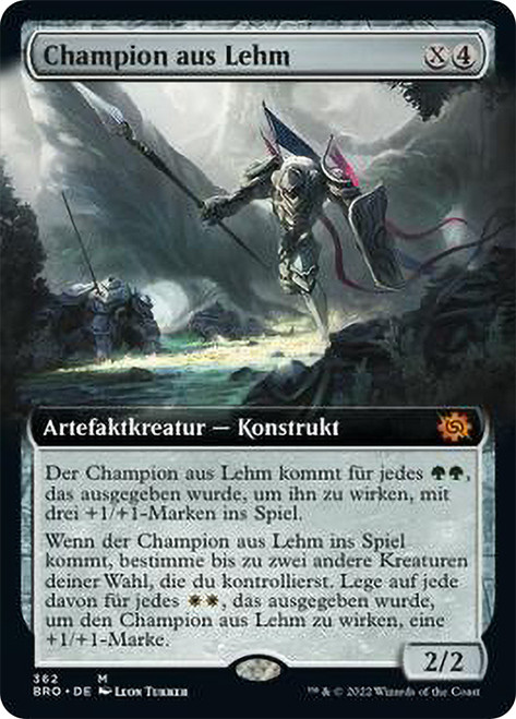 Clay Champion (Extended Art)\nThe Brothers' War - Variants - German\nSingle\nMagic The Gathering