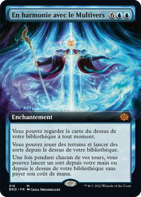 One with the Multiverse (Extended Art)\nThe Brothers' War - Variants - French\nSingle\nMagic The Gathering