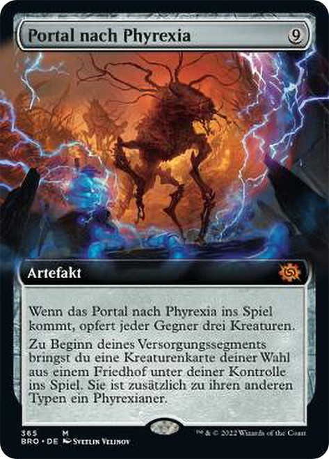 Portal to Phyrexia (Extended Art)\nThe Brothers' War - Variants - German\nSingle\nMagic The Gathering
