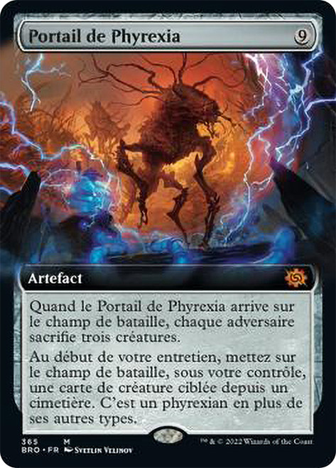 Portal to Phyrexia (Extended Art)\nThe Brothers' War - Variants - French\nSingle\nMagic The Gathering