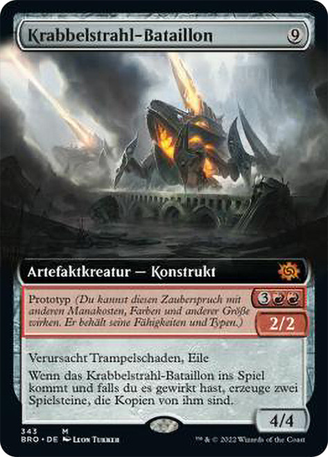 Skitterbeam Battalion (Extended Art)\nThe Brothers' War - Variants - German\nSingle\nMagic The Gathering