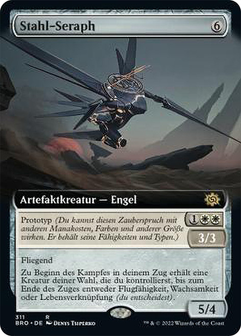 Steel Seraph (Extended Art)\nThe Brothers' War - Variants - German\nSingle\nMagic The Gathering