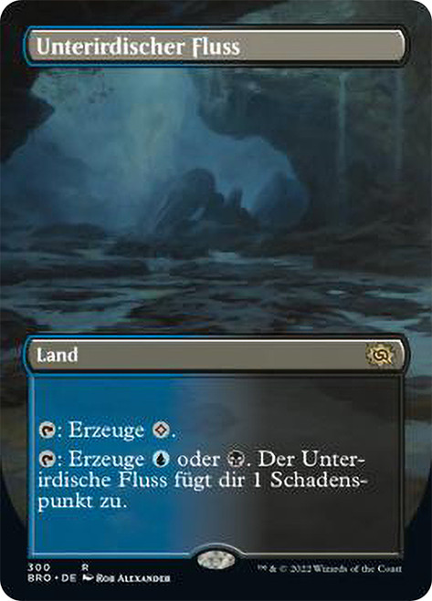 Underground River (Borderless)\nThe Brothers' War - Variants - German\nSingle\nMagic The Gathering