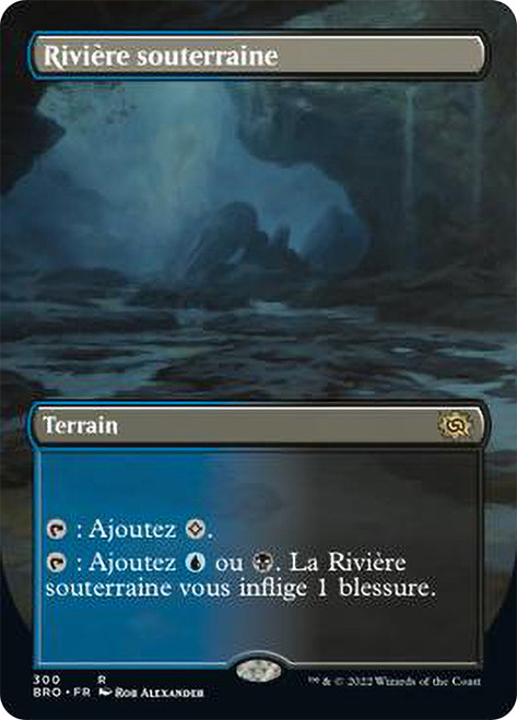 Underground River (Borderless)\nThe Brothers' War - Variants - French\nSingle\nMagic The Gathering