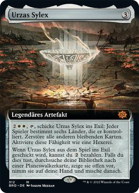 Urza's Sylex (Extended Art)\nThe Brothers' War - Variants - German\nSingle\nMagic The Gathering