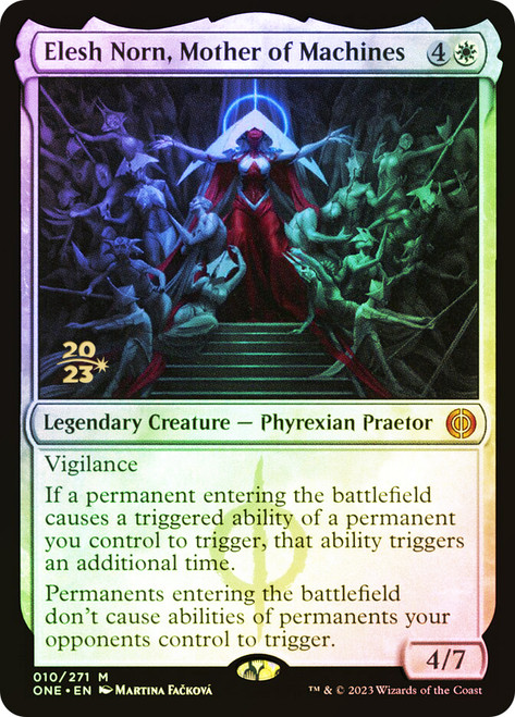 mtg elesh norn cards Norn, Mother of Machines (Oil Slick Raised Foil) and Phyrexians Elesh Norn // The Argent
