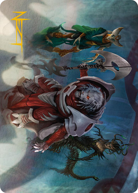 {Norn's Decree Art Card} (Signed)\nArt Series: Phyrexia: All Will Be One - Variants\nSingle\nMagic The Gathering