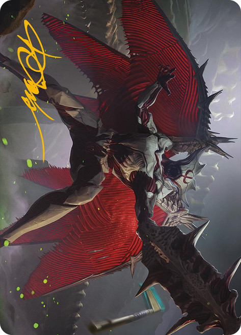 {Phyrexian Vindicator Art Card} (#7) (Signed)\nArt Series: Phyrexia: All Will Be One - Variants\nSingle\nMagic The Gathering