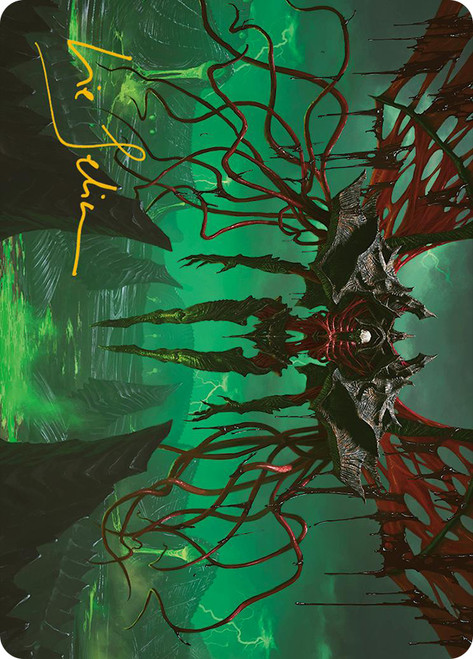 {Archfiend of the Dross Art Card} (Signed)\nArt Series: Phyrexia: All Will Be One - Variants\nSingle\nMagic The Gathering