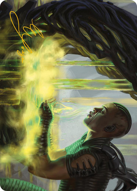 {Necrogen Communion Art Card} (Signed)\nArt Series: Phyrexia: All Will Be One - Variants\nSingle\nMagic The Gathering