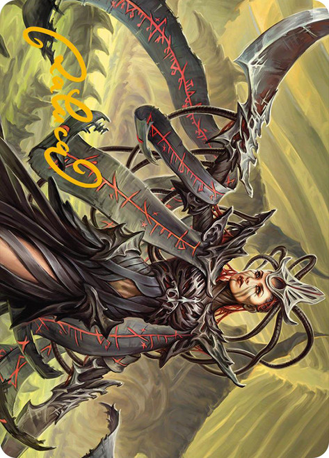 {Testament Bearer Art Card} (Signed)\nArt Series: Phyrexia: All Will Be One - Variants\nSingle\nMagic The Gathering