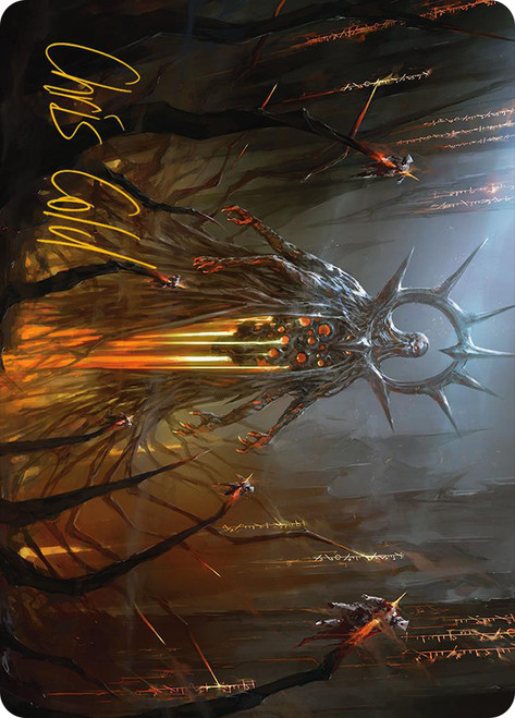 {Solphim, Mayhem Dominus Art Card} (Signed)\nArt Series: Phyrexia: All Will Be One - Variants\nSingle\nMagic The Gathering
