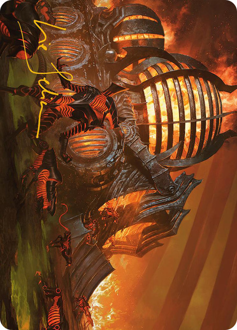{Urabrask's Forge Art Card} (Signed)\nArt Series: Phyrexia: All Will Be One - Variants\nSingle\nMagic The Gathering