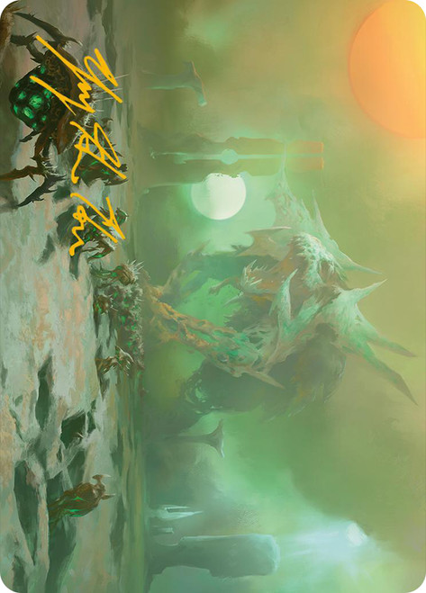 {Green Sun's Twilight Art Card} (Signed)\nArt Series: Phyrexia: All Will Be One - Variants\nSingle\nMagic The Gathering