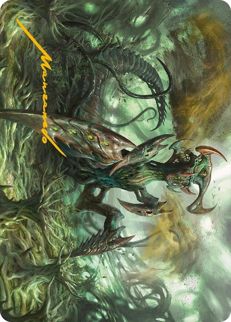 {Zopandrel, Hunger Dominus Art Card} (Signed)\nArt Series: Phyrexia: All Will Be One - Variants\nSingle\nMagic The Gathering