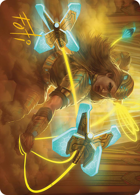 {Bladehold War-Whip Art Card} (Signed)\nArt Series: Phyrexia: All Will Be One - Variants\nSingle\nMagic The Gathering