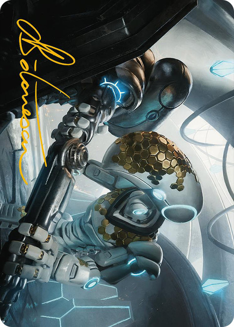 {Myr Kinsmith Art Card} (Signed)\nArt Series: Phyrexia: All Will Be One - Variants\nSingle\nMagic The Gathering